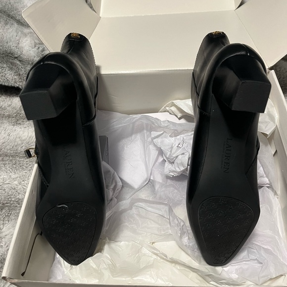 Brand new Ralph Lauren black boots! Size 7 B. - Picture 6 of 7